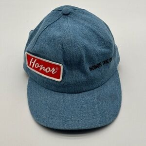Honor The Gift Denim Printed Baseball Cap